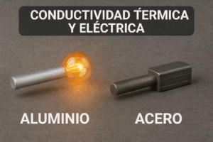 conductividad térmica y electrica del aluminio y el acero
