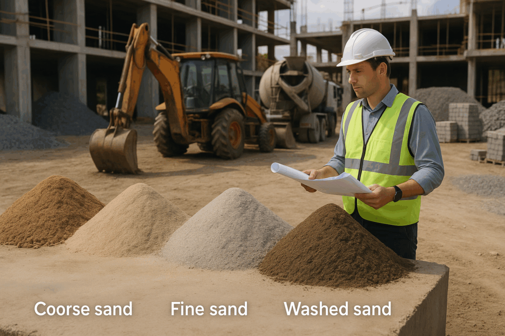 tipos de arena para construccion - Armaq